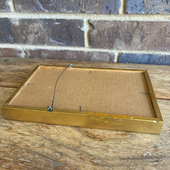 Vintage Silk Long stitch Needlepoint Framed Artwork Measurements In Photos - Picture 6 of 12